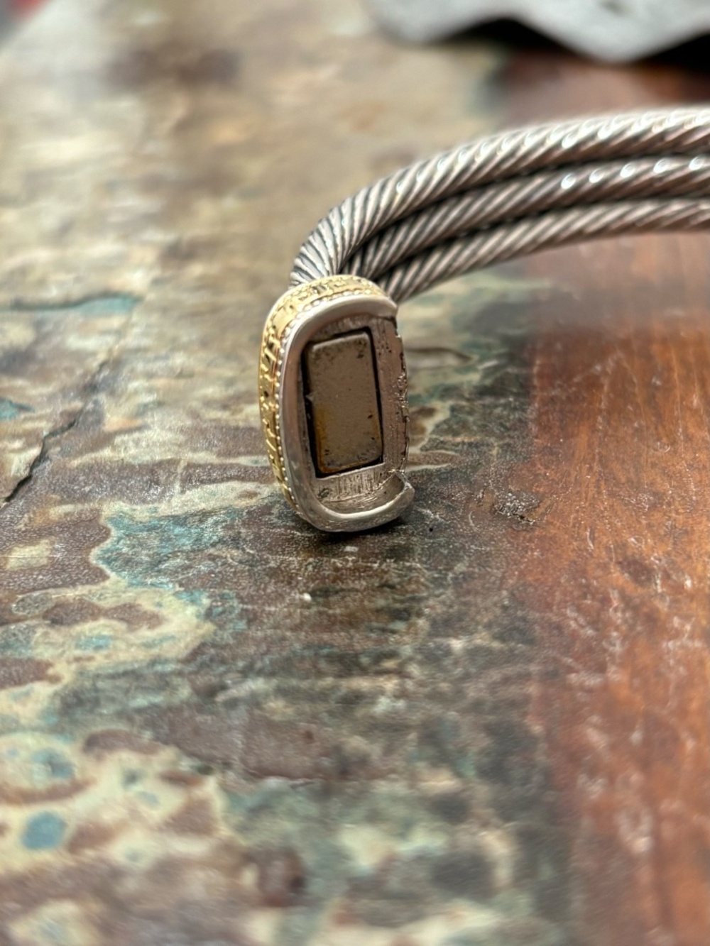 Cable Cuff Bracelet Silver - Picture 6 of 7